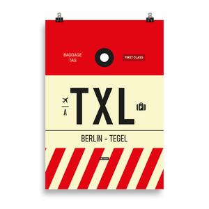 TXL - Tegel Premium Poster
