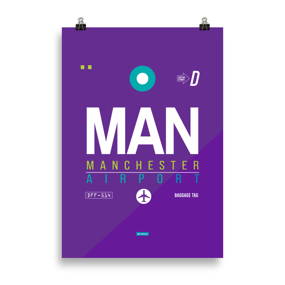 MAN - Manchester Premium Poster