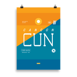 Lade das Bild in den Galerie-Viewer, CUN - Cancun Premium Poster
