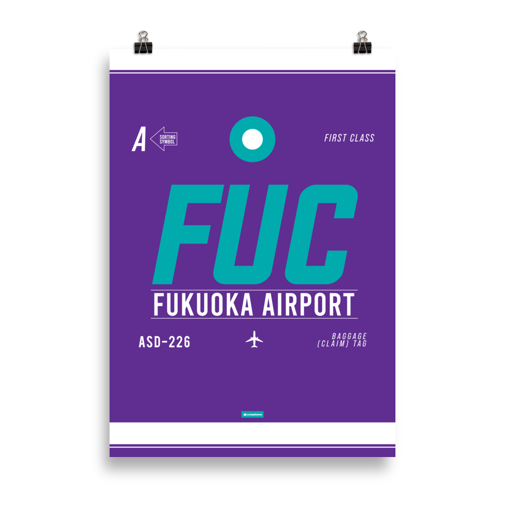FUK - Fukuoka Premium Poster