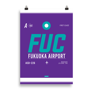 FUK - Fukuoka Premium Poster