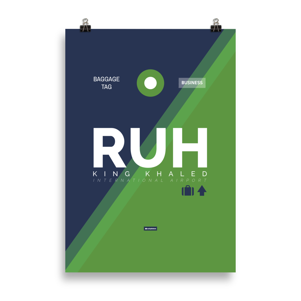 RUH - Riyadh Premium Poster