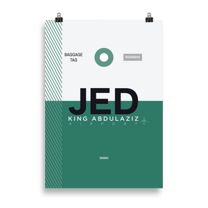 JED - Jeddah Premium Poster