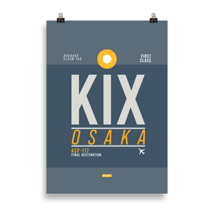 KIX - Osaka Premium Poster