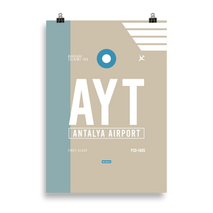 AYT - Antalya Premium Poster