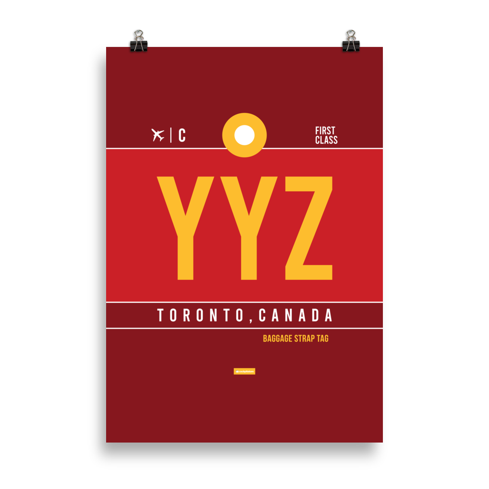 YYZ - Toronto Premium Poster