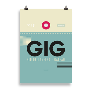 GIG - Rio De Janeiro - Galeao Premium Poster