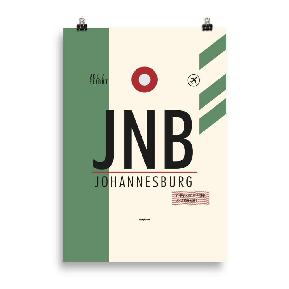 JNB - Johannesburg Premium Poster