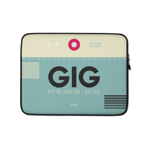 GIG - Rio De Janeiro - Galeao Laptop Sleeve Bag 13in and 15in with airport code