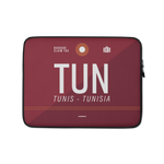 Load image into Gallery viewer, TUN - Tunis laptop sleeve bag 13in and 15in with airport code

