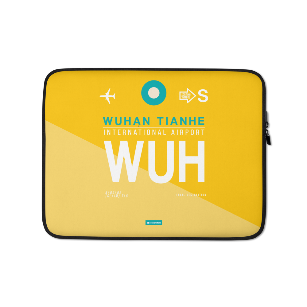 WUH - Wuhan - Tianhe Laptop Sleeve Tasche 13in und 15in mit Flughafencode