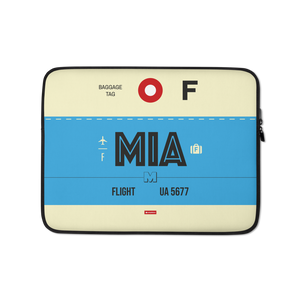 MIA - Miami Laptop Sleeve Bag 13in and 15in with airport code