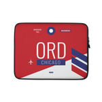 Load image into Gallery viewer, ORD - Chicago Laptop Sleeve Bag 13in and 15in with airport code
