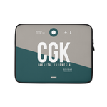 Load image into Gallery viewer, CGK - Jakarta Laptop Sleeve Bag 13in and 15in with airport code

