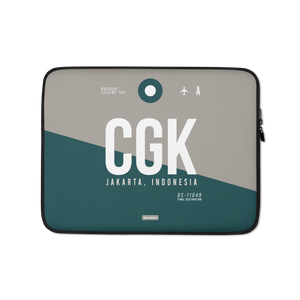 CGK - Jakarta Laptop Sleeve Bag 13in and 15in with airport code