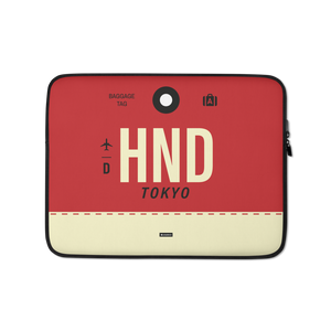 HND - Haneda  Laptop Sleeve Tasche 13in und 15in mit Flughafencode