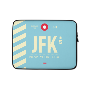 JFK - New York Laptop Sleeve Tasche 13in und 15in mit Flughafencode