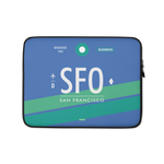Lade das Bild in den Galerie-Viewer, SFO - San Francisco Laptop Sleeve Tasche 13in und 15in mit Flughafencode
