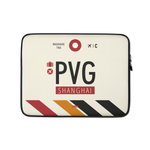 Load image into Gallery viewer, PVG - Shanghai - Pudong Laptop Sleeve Bag 13in and 15in with airport code
