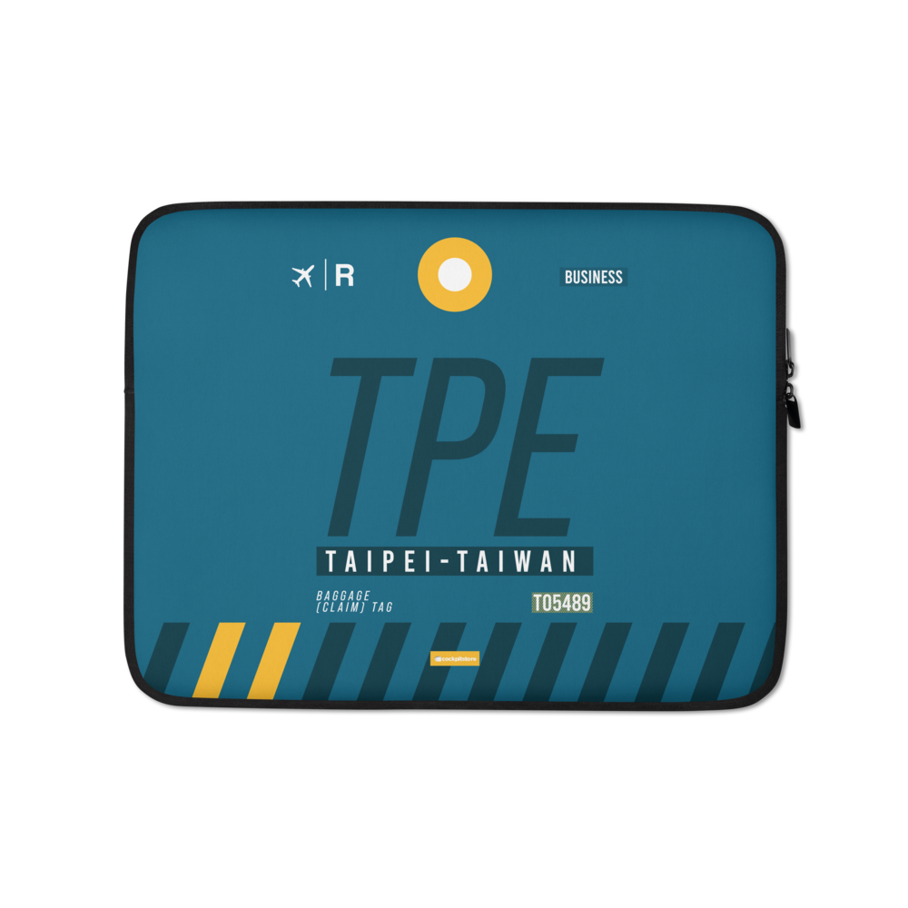 TPE - Taipei Laptop Sleeve Tasche 13in und 15in mit Flughafencode