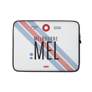 MEL - Melbourne Laptop Sleeve Tasche 13in und 15in mit Flughafencode