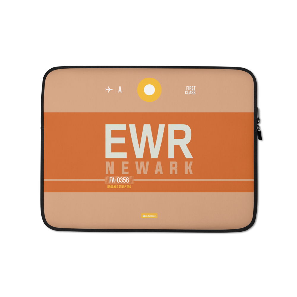 EWR - New Jersey Laptop Sleeve Tasche 13in und 15in mit Flughafencode