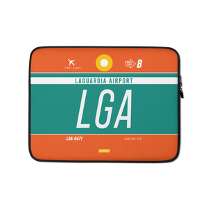 LGA - LaGuardia Laptop Sleeve Tasche 13in und 15in mit Flughafencode