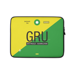 Load image into Gallery viewer, GRU - Sao Paulo - Guarulhos Laptop Sleeve Bag 13in and 15in with airport code
