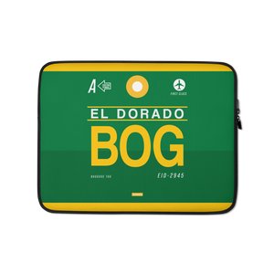 BOG - Bogota Laptop Sleeve Tasche 13in und 15in mit Flughafencode