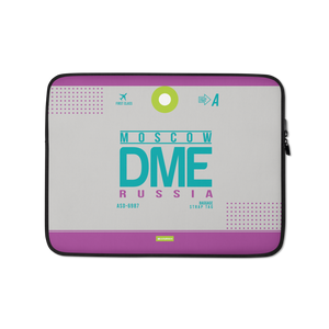 DME - Moscow Laptop Sleeve Bag 13in and 15in with airport code