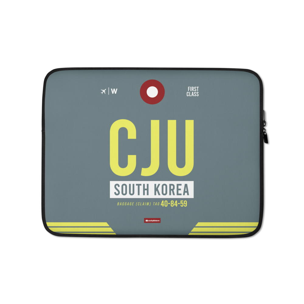 CJU - Jeju Laptop Sleeve Tasche 13in und 15in mit Flughafencode