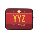 Load image into Gallery viewer, YYZ - Toronto Laptop Sleeve Bag 13in and 15in with airport code
