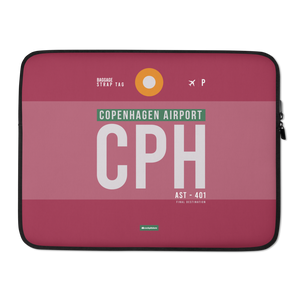 CPH - Copenhagen Laptop Sleeve Tasche 13in und 15in mit Flughafencode