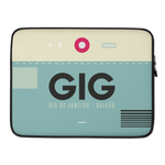 Load image into Gallery viewer, GIG - Rio De Janeiro - Galeao Laptop Sleeve Bag 13in and 15in with airport code
