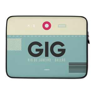 GIG - Rio De Janeiro - Galeao Laptop Sleeve Bag 13in and 15in with airport code