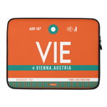 Load image into Gallery viewer, VIE - Vienna Laptop Sleeve Bag 13in and 15in with airport code
