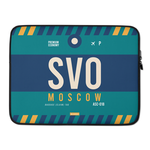 SVO - Moscow Laptop Sleeve Bag 13in and 15in with airport code