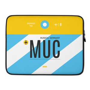MUC - Munich Laptop Sleeve Bag 13in and 15in with airport code