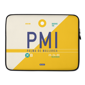 PMI - Palma De Mallorca Laptop Sleeve Tasche 13in und 15in mit Flughafencode