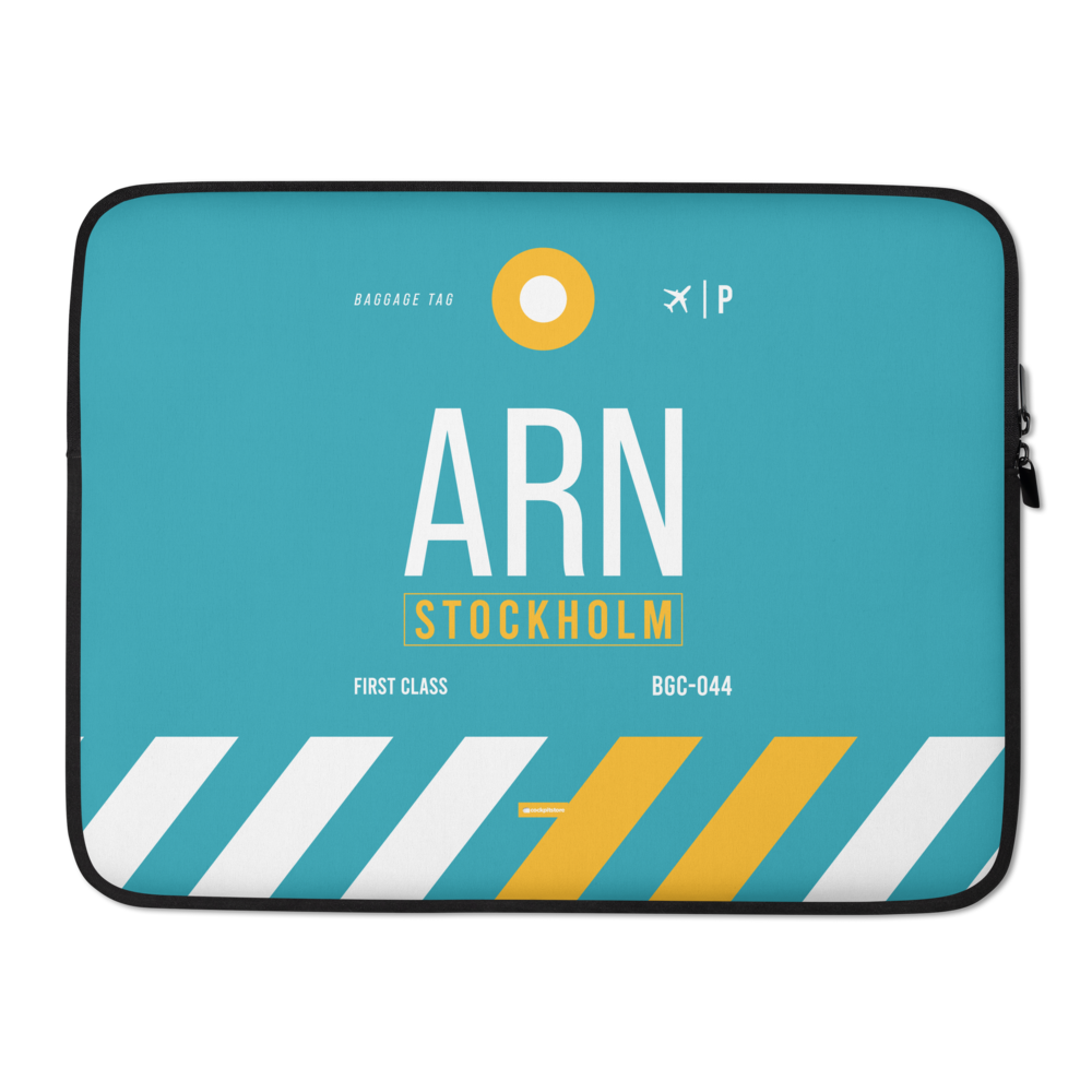 ARN - Stockholm Laptop Sleeve Bag 13in and 15in with airport code