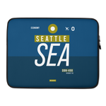 Lade das Bild in den Galerie-Viewer, SEA - Seattle Laptop Sleeve Tasche 13in und 15in mit Flughafencode
