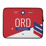Load image into Gallery viewer, ORD - Chicago Laptop Sleeve Bag 13in and 15in with airport code
