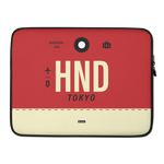 Lade das Bild in den Galerie-Viewer, HND - Haneda  Laptop Sleeve Tasche 13in und 15in mit Flughafencode
