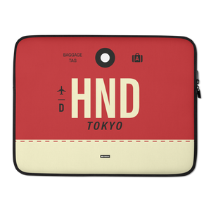 HND - Haneda  Laptop Sleeve Tasche 13in und 15in mit Flughafencode