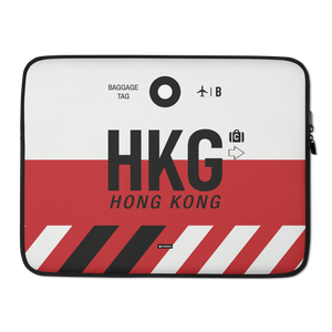 HKG - Hong Kong Laptop Sleeve Tasche 13in und 15in mit Flughafencode