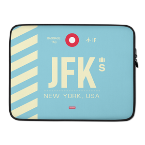 JFK - New York Laptop Sleeve Tasche 13in und 15in mit Flughafencode