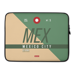 Lade das Bild in den Galerie-Viewer, MEX - Mexico Laptop Sleeve Tasche 13in und 15in mit Flughafencode
