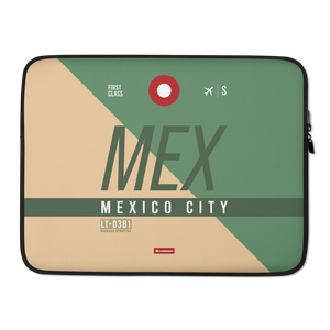 MEX - Mexico Laptop Sleeve Tasche 13in und 15in mit Flughafencode