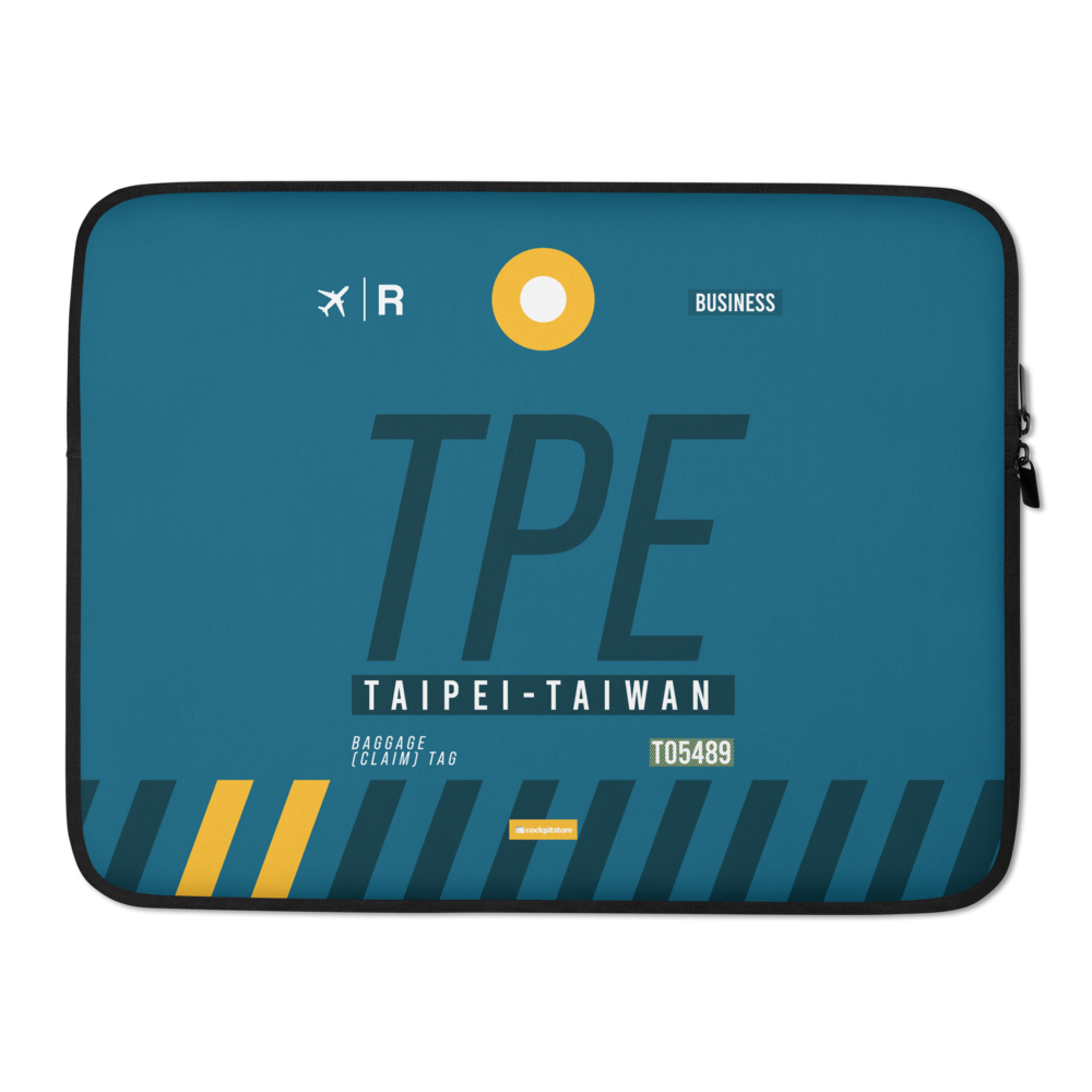 TPE - Taipei Laptop Sleeve Tasche 13in und 15in mit Flughafencode