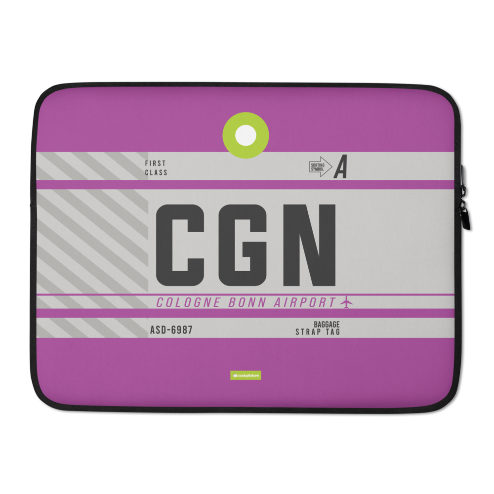 CGN - Cologne Laptop Sleeve Bag 13in and 15in with airport code